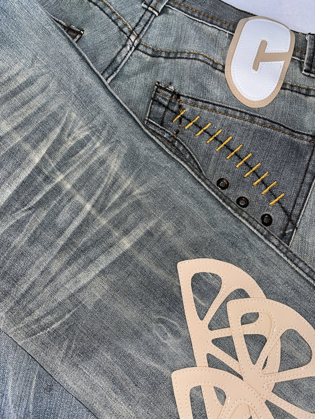 Cream Icon Jeans